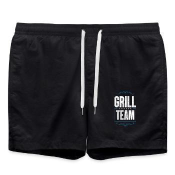 Grill Team - Swim Trunks - black - Front - AI Model Male 185 light (185cm)