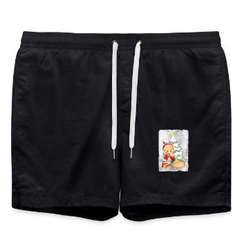 Gifts Elf - Swim Trunks - black - Front - AI Model Male 185 light (185cm)