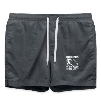 Le marathonien ne meurt pas, il n’y a que l’odeur qui y ressemble - Short de bain - charbon - Devant - AI Model Male 185 light (185cm)