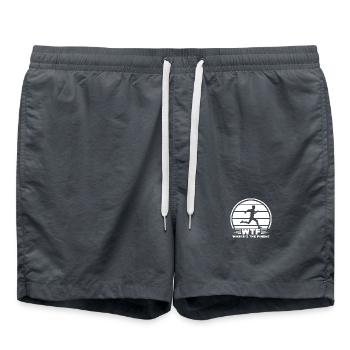 Marathon Runner Where´s The Finish Running - Badeshorts - Anthrazit - Vorne - AI Model Male 185 light (185cm)