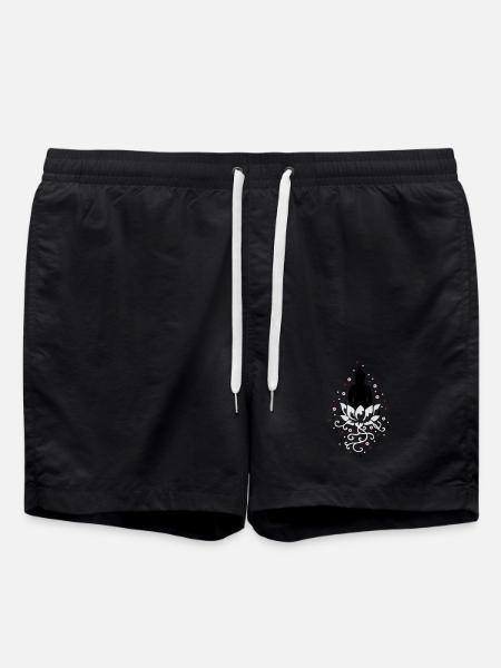 Lotus Throne - Swim Trunks - black