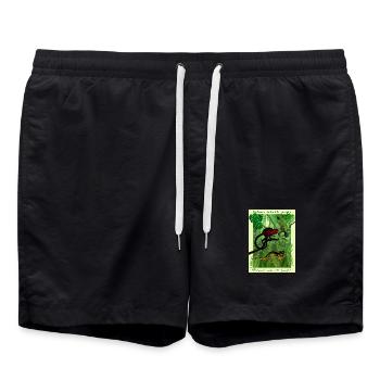 Jungle Mania - Short de bain - noir - Devant - AI Model Male 185 light (185cm)