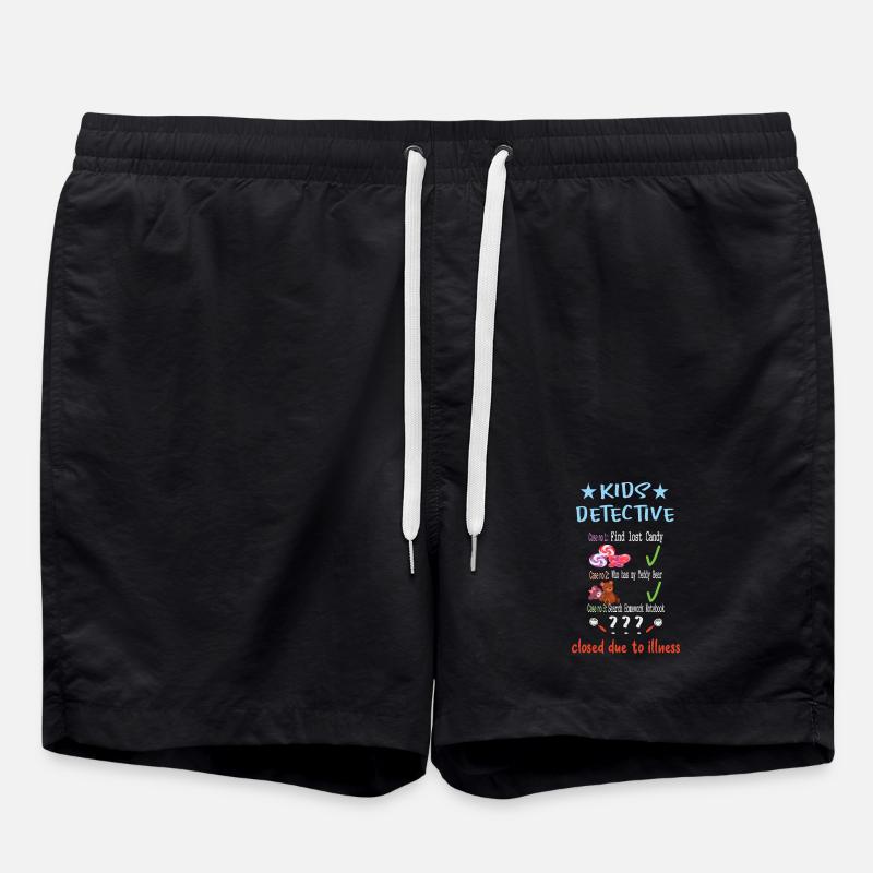 Détective pour enfants - Short de bain - noir