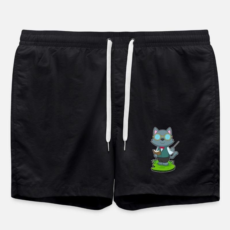 Pointeur Cat Teacher - Short de bain - noir