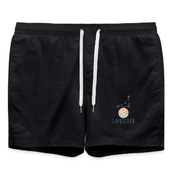 La constellation du Capricorne - Short de bain - noir - Devant - AI Model Male 185 light (185cm)
