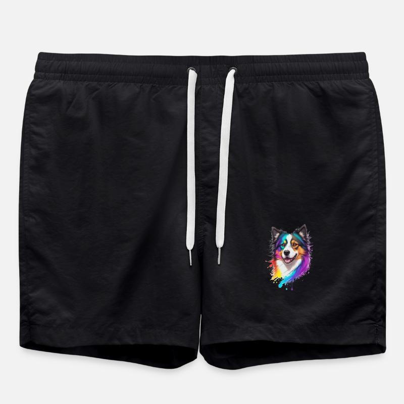 Collie - Swim Trunks - black