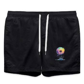 Fleur - Short de bain - noir - Devant - AI Model Male 185 light (185cm)