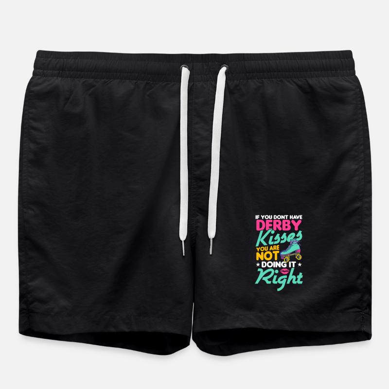 design de patins à roulettes - Short de bain - noir