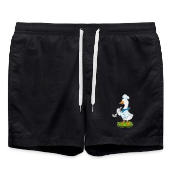 Cuisson du canard Cuillère à cuillère - Short de bain - noir - Devant - AI Model Male 185 light (185cm)