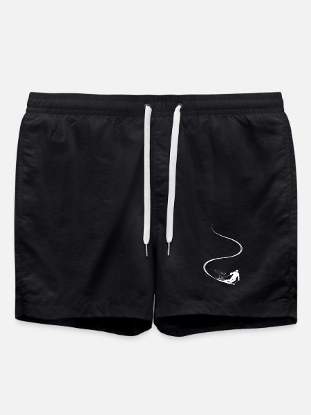 Skibane, afterski, vintersport, skiferie - Badeshorts - sort