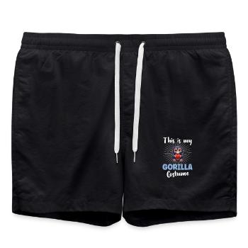 Gorilla Affe - Badeshorts - Schwarz - Vorne - AI Model Male 185 light (185cm)
