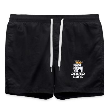 Poker Statement Jeu de cartes de casino Jeux d’argent - Short de bain - noir - Devant - AI Model Male 185 light (185cm)
