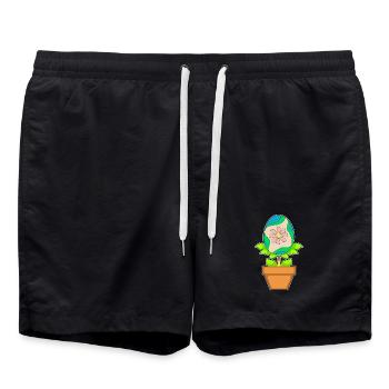 Plantez un œuf de Pâques - Short de bain - noir - Devant - AI Model Male 185 light (185cm)