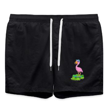 Flamingo Skater Skateboard - Short de bain - noir - Devant - AI Model Male 185 light (185cm)