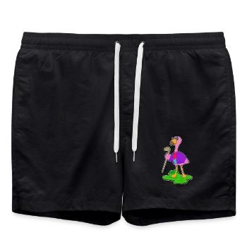 Lunettes de soleil Flamingo - Short de bain - noir - Devant - AI Model Male 185 light (185cm)