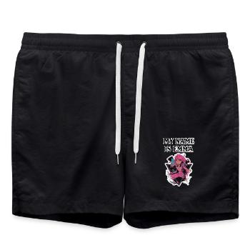 My name is Emma 2026 - Swim Trunks - black - Front - AI Model Male 185 light (185cm)