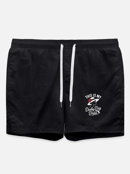 Derby Day Elegant Hat Design - Swim Trunks - black