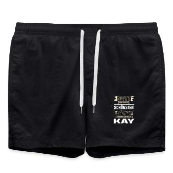 Kay Le Plus Bel Homme Façonné Par Dieu Design - Short de bain - noir - Devant - AI Model Male 185 light (185cm)