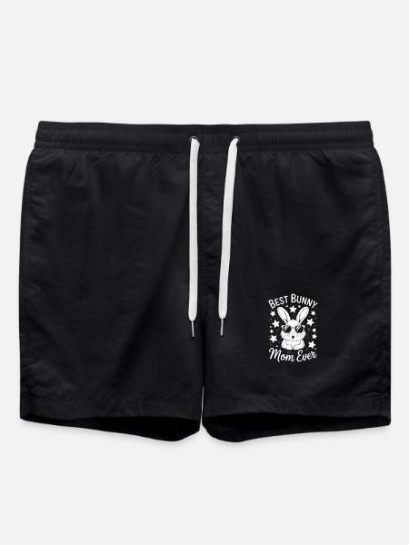 Kanin Siger Mor Kanin Sjove Kaniner Gave - Badeshorts - sort