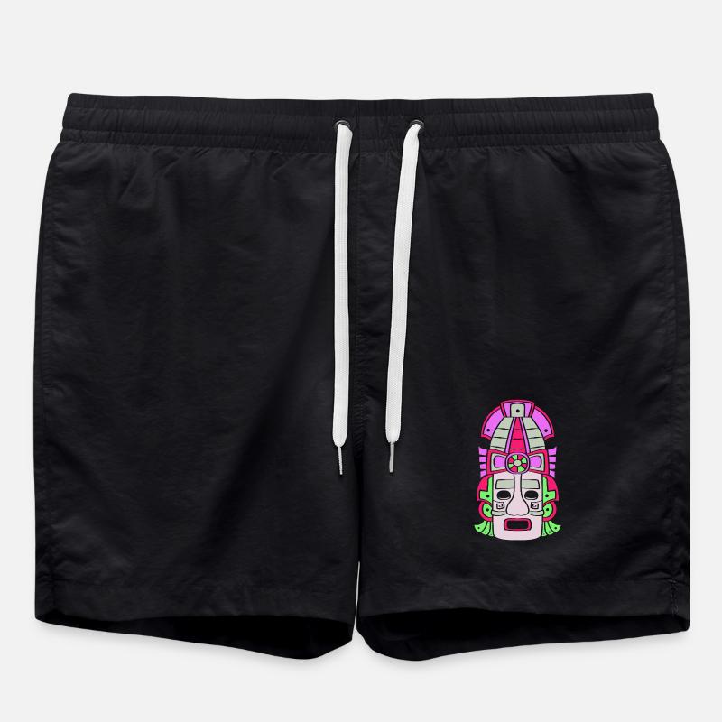 Inka Maya kalender aztec - Badeshorts - Schwarz