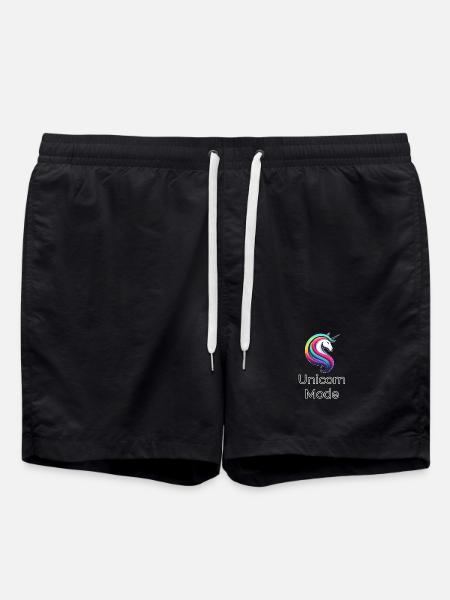 Unicorn Mode Farbexplosion - Swim Trunks - black