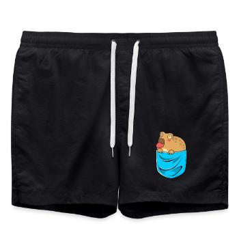 Grenouille de la pluie du désert Frosch - Short de bain - noir - Devant - AI Model Male 185 light (185cm)
