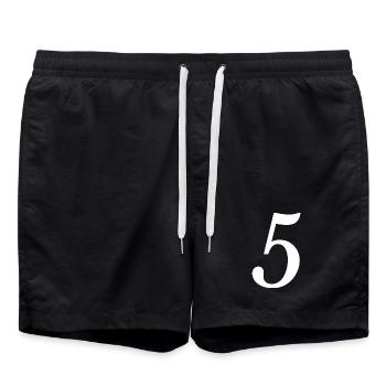 5. ANNIVERSAIRE. 5 ANS. 5e ANNIVERSAIRE - Short de bain - noir - Devant - AI Model Male 185 light (185cm)