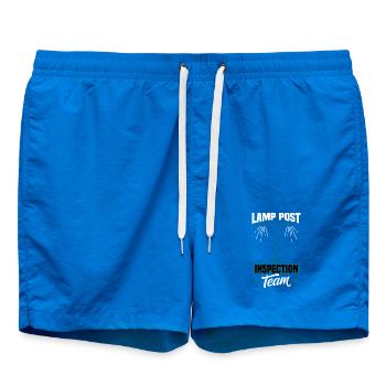 Street Light Inspection Utility Worker Art  - Badeshorts - Cobalt blue - Vorne