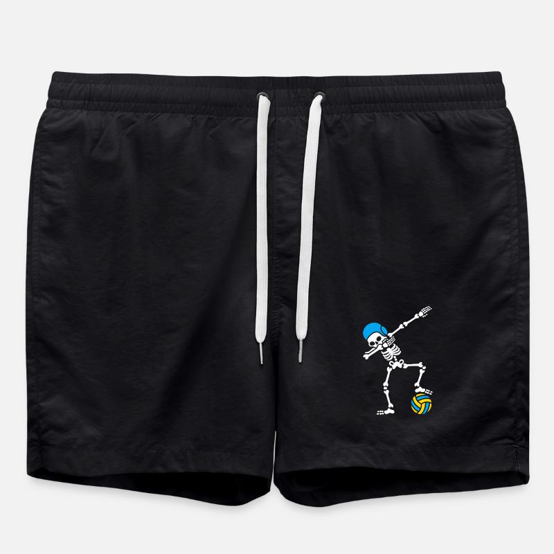 Skeleton Spike Volleyball Halloween - Short de bain - noir