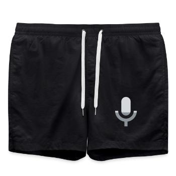 Microphone - Chanteur de musique Karaoké Scène vocale - Short de bain - noir - Devant - AI Model Male 185 light (185cm)