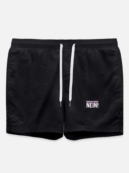 Bevor du fragst nein - Badeshorts - Schwarz