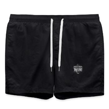 Bevor du fragst nein Gothic - Badeshorts - Schwarz - Vorne - AI Model Male 185 light (185cm)