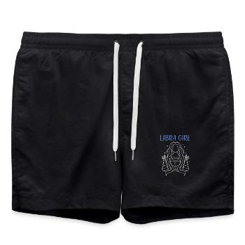 Signe du zodiaque Balance - Short de bain - noir - Devant - AI Model Male 185 light (185cm)