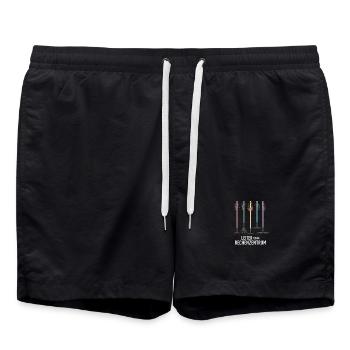 Rechenzentrum Informatik Garten Rechen Gärtner - Badeshorts - Schwarz - Vorne - AI Model Male 185 light (185cm)