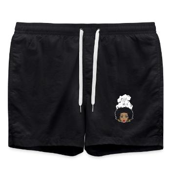 Sternzeichen Fische - Badeshorts - Schwarz - Vorne - AI Model Male 185 light (185cm)