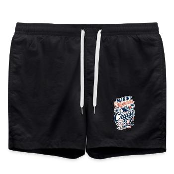 Making Memories One Cruise at a Time - Badeshorts - Schwarz - Vorne - AI Model Male 185 light (185cm)