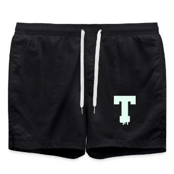 T Silhouette - Badeshorts - Schwarz - Vorne - AI Model Male 185 light (185cm)