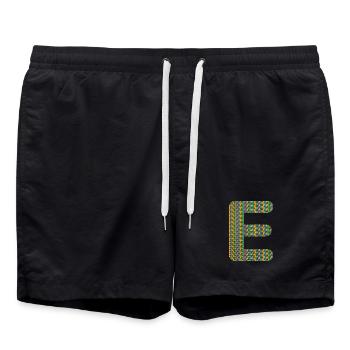 Design coloré Heart-E - Unique et élégant ! - Short de bain - noir - Devant - AI Model Male 185 light (185cm)