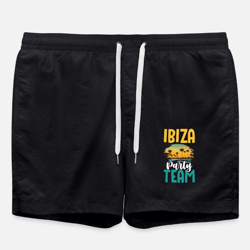 Ibiza Party Team - Swim Trunks - black