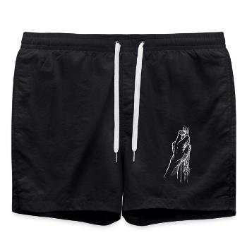 Grimper les doigts - Short de bain - noir - Devant - AI Model Male 185 light (185cm)