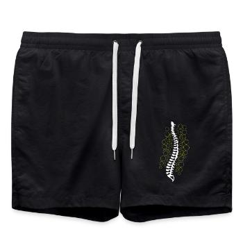 Physiothérapie Physiothérapeute Chiropracteur Chiro - Short de bain - noir - Devant - AI Model Male 185 light (185cm)