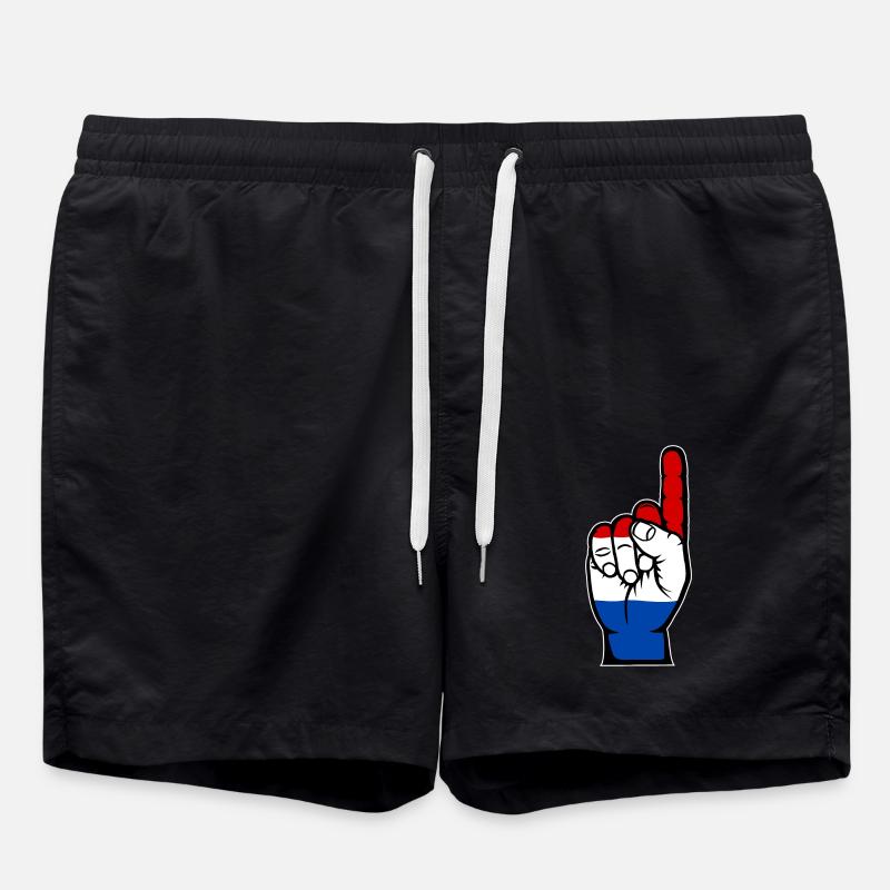 Drapeau hollandais numéro 1 - Short de bain - noir