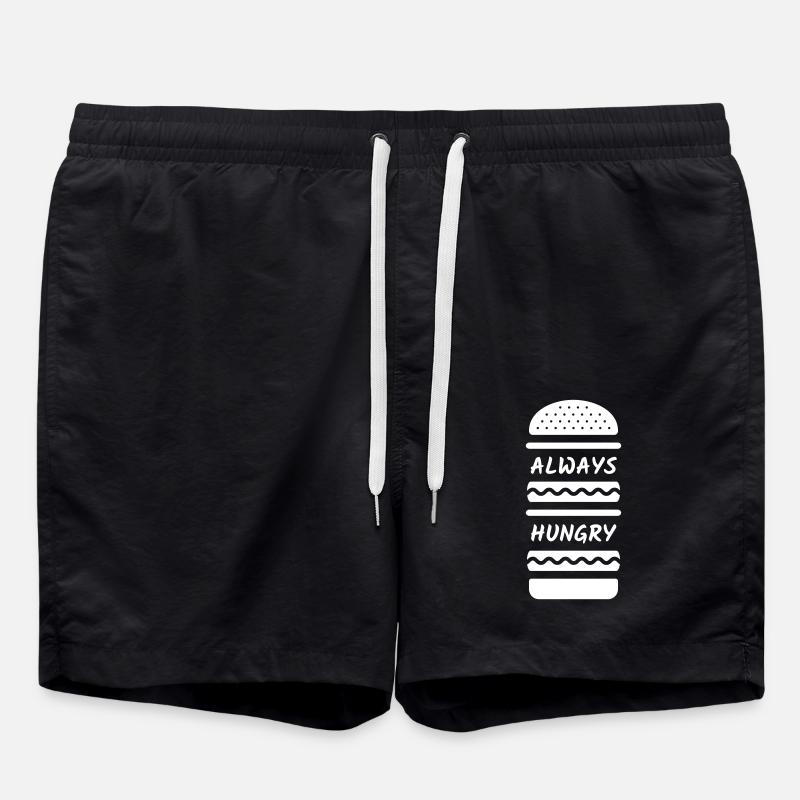 Typo Burger - Badeshorts - Schwarz