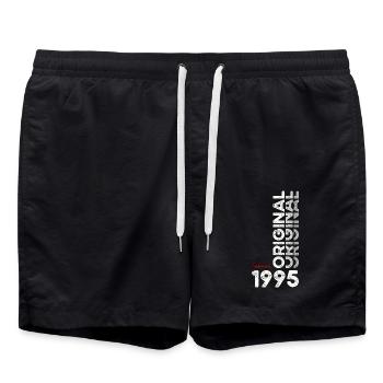 Cadeau d'anniversaire 30 ans Homme Original Février 1995 - Short de bain - noir - Devant - AI Model Male 185 light (185cm)