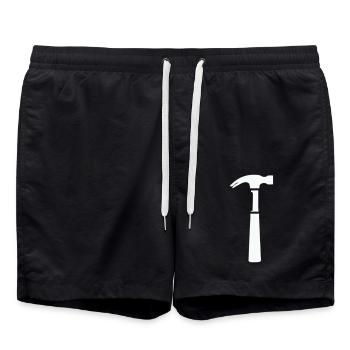 marteau - Short de bain - noir - Devant - AI Model Male 185 light (185cm)