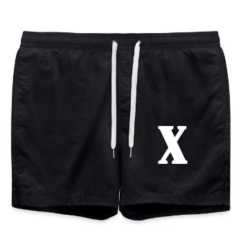 X - Swim Trunks - black - Front - AI Model Male 185 light (185cm)