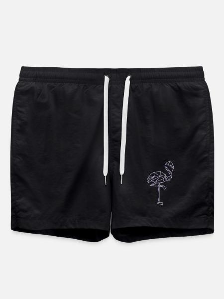 flamingo - Badeshorts - Schwarz
