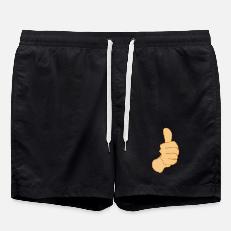 Pouce vers le haut Symbole Positif - Short de bain - noir