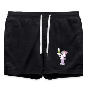Ciseaux de coiffeur lapin - Short de bain - noir - Devant - AI Model Male 185 light (185cm)