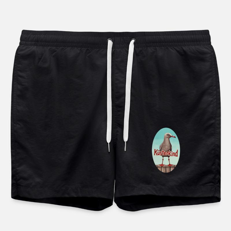Küstenkind - Badeshorts - Schwarz